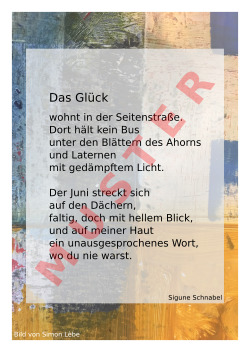 Das Gl&uuml;ck